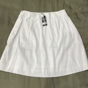 White Linen Skirt